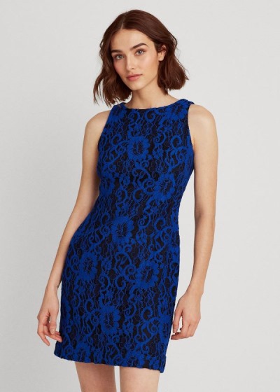 Women's Ralph Lauren Lace Sleeveless Dresses | 927361QNY